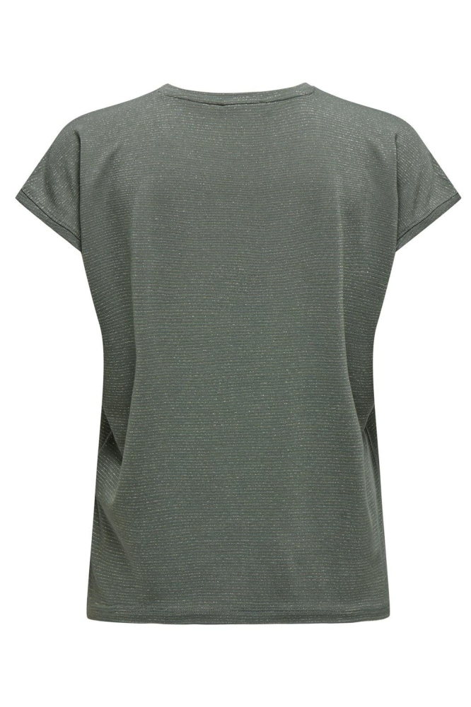 Only groene dames t-shirt | Achteraanzicht