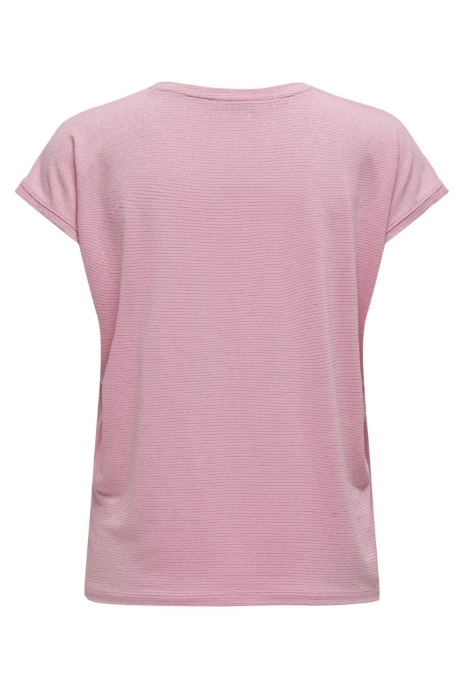Only roze dames t-shirt | Achteraanzicht
