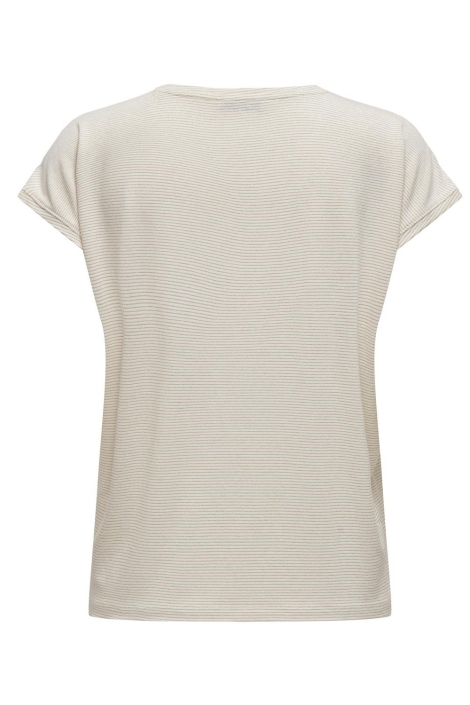 Only beige dames t-shirt | Achteraanzicht