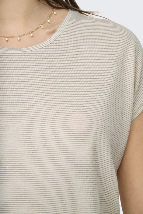 Only beige dames t-shirt | Kleurstaal