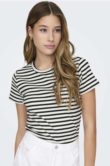 Jacqueline de Yong jdysolar s/s o neck top jrs noos Wit