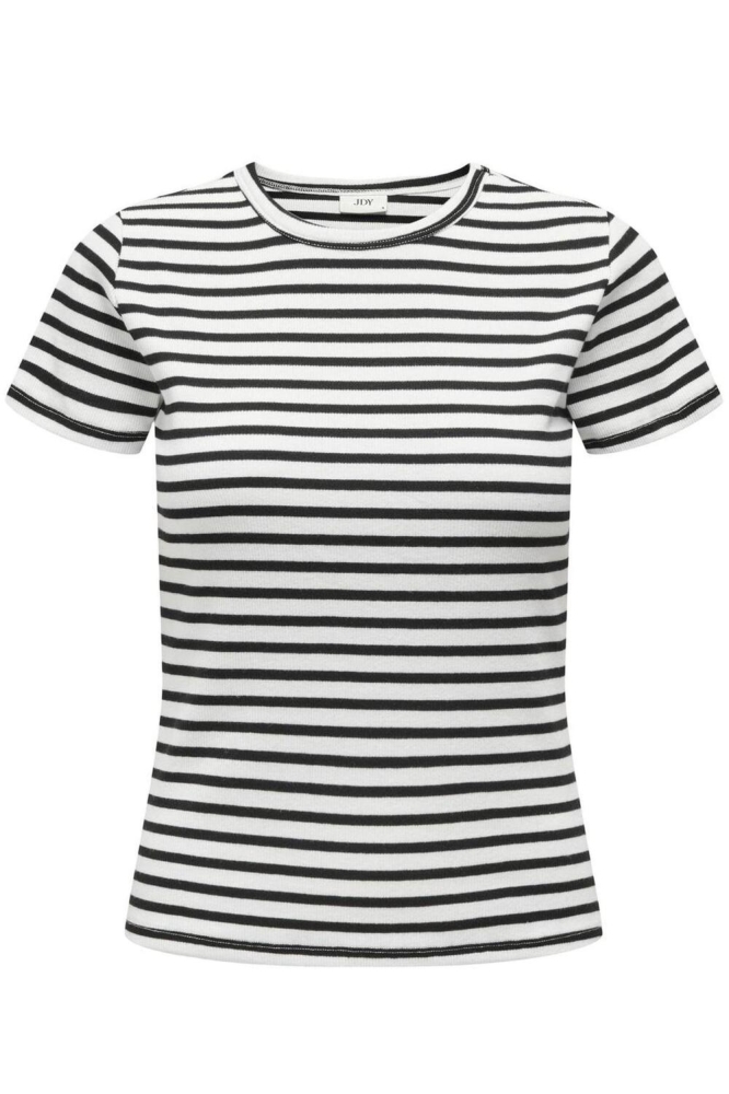 Jacqueline de Yong witte dames t-shirt | Vooraanzicht