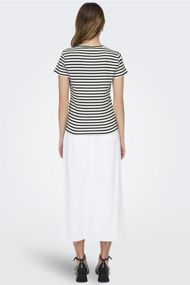 Jacqueline de Yong witte dames t-shirt | Model