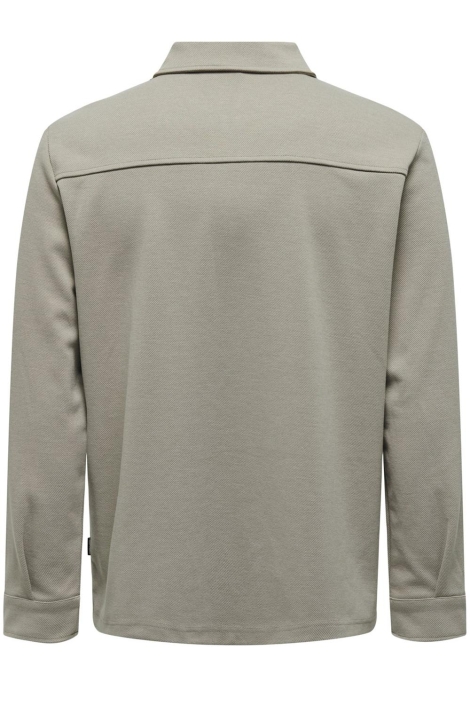 Only & Sons groene heren overhemd | Achteraanzicht