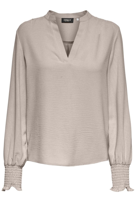 Only beige dames blouse | Vooraanzicht