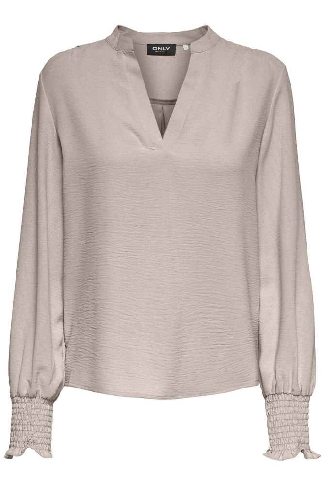 Only beige dames blouse | Vooraanzicht