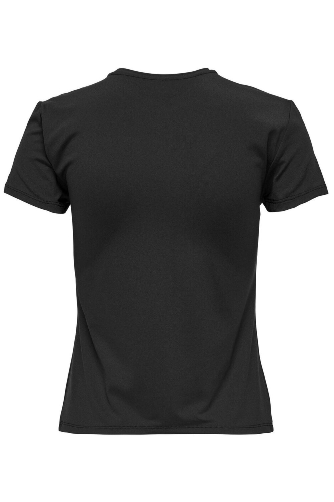 Only zwarte dames t-shirt | Achteraanzicht
