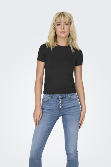 Only zwarte dames t-shirt | 