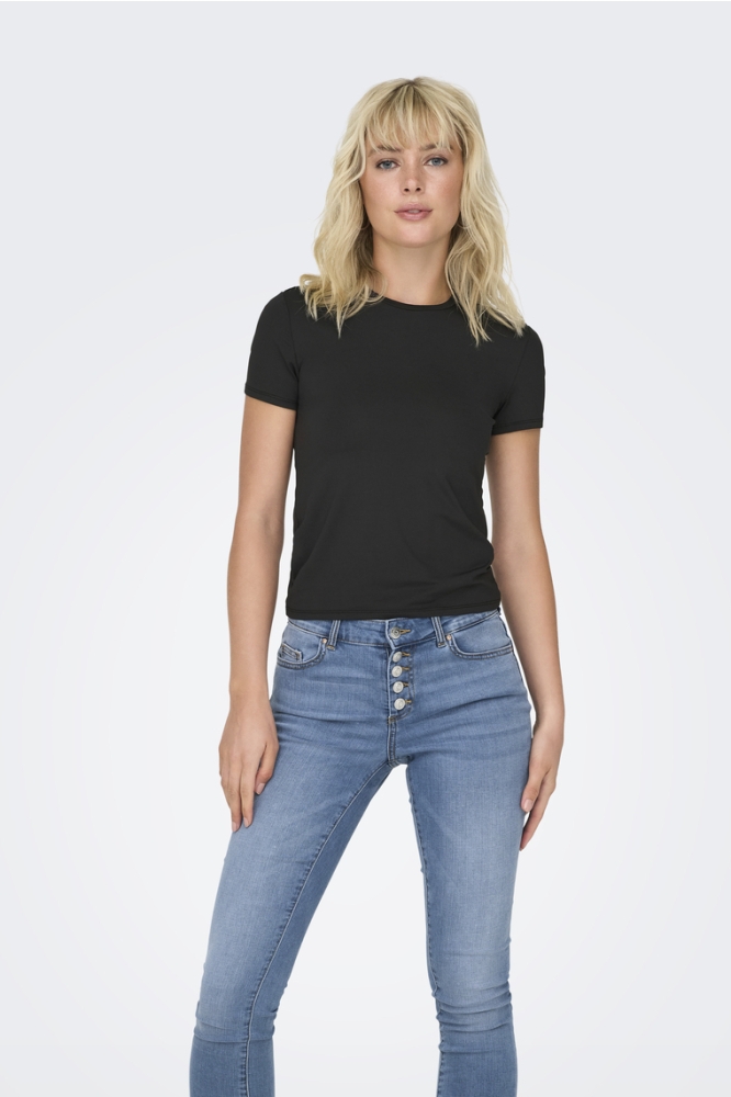 Only zwarte dames t-shirt | 
