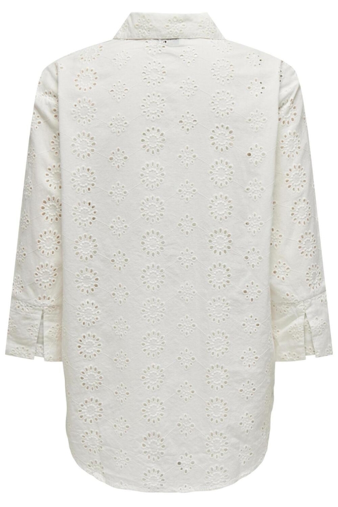 Jacqueline de Yong beige dames blouse | Achteraanzicht