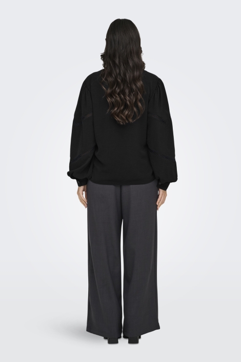 Jacqueline de Yong zwarte dames t-shirt | Model