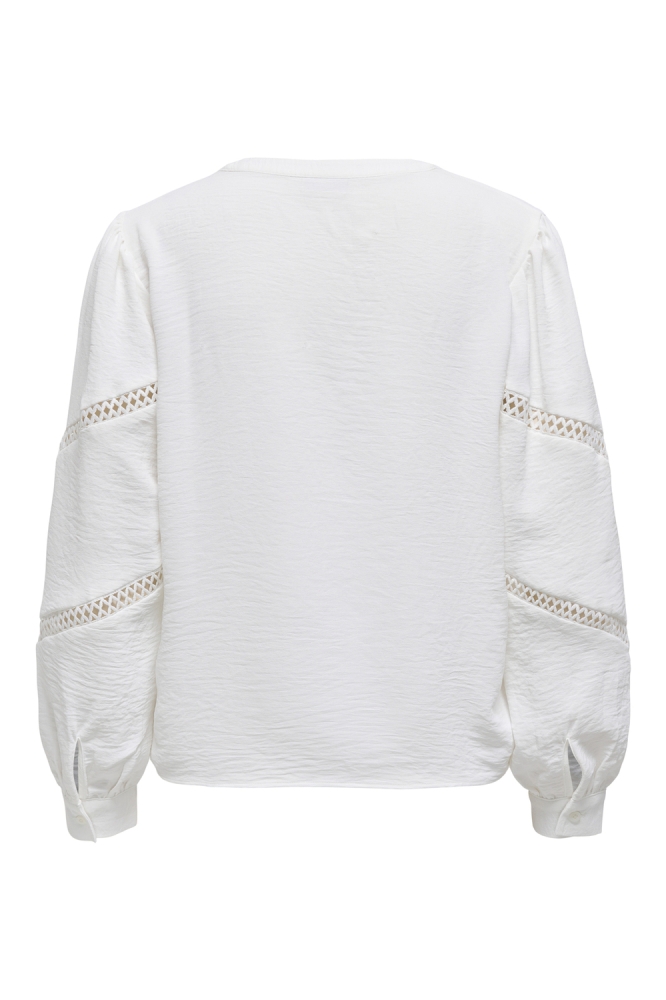 Jacqueline de Yong witte dames t-shirt | Achteraanzicht