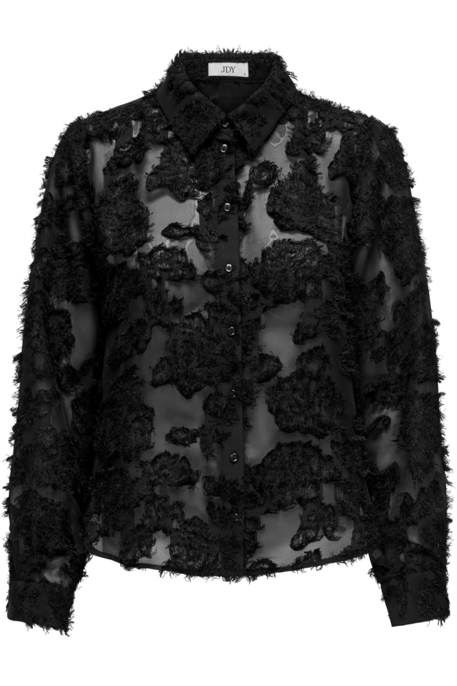 Jacqueline de Yong zwarte dames blouse | Vooraanzicht