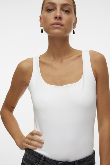 Vero Moda Top VMMILLION SL SQUARE TOP 2-WAY JRS N 10305800 Bright White