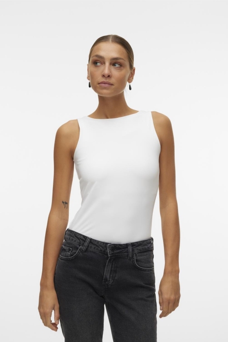 Vero Moda witte dames top | Model vooraanzicht