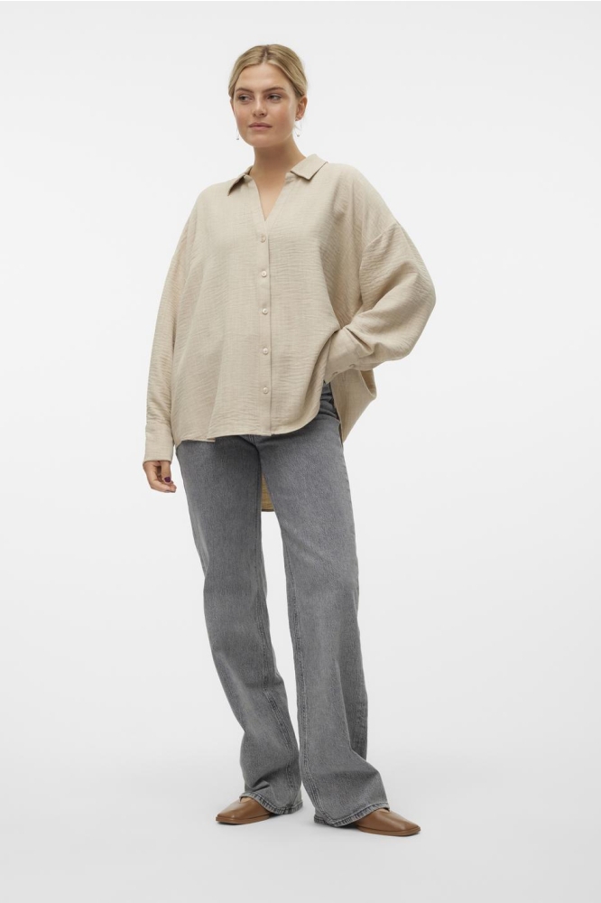 Vero Moda taupe dames blouse | Model