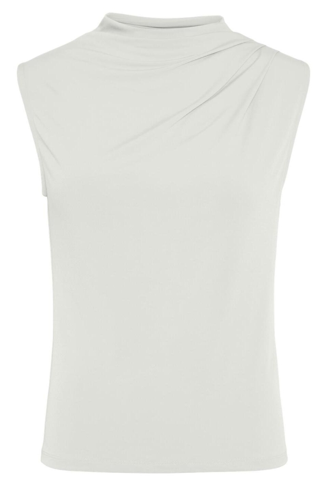 Pieces ecru dames top | Vooraanzicht