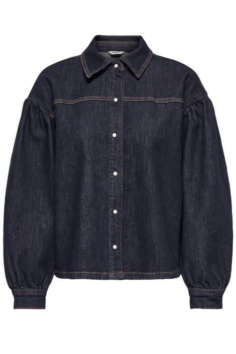 Only blauwe dames blouse | Vooraanzicht