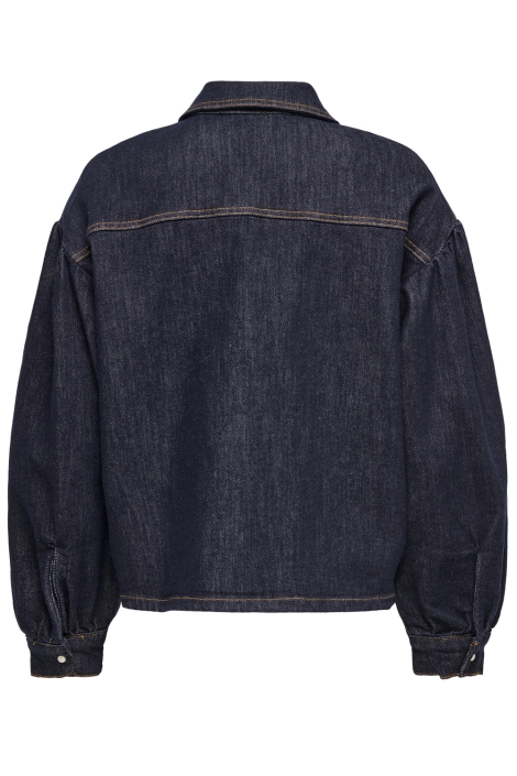 Only blauwe dames blouse | Achteraanzicht