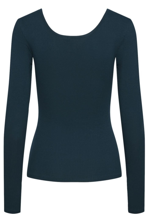 Pieces groene dames t-shirt | Achteraanzicht