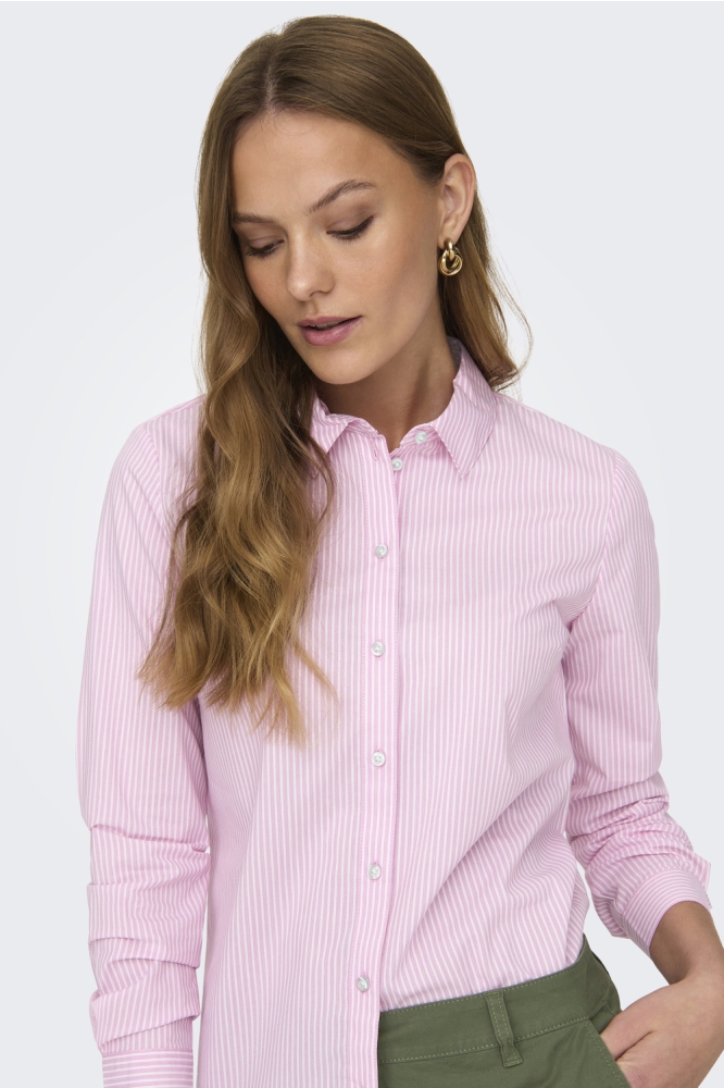 Jacqueline de Yong roze dames blouse | Close up