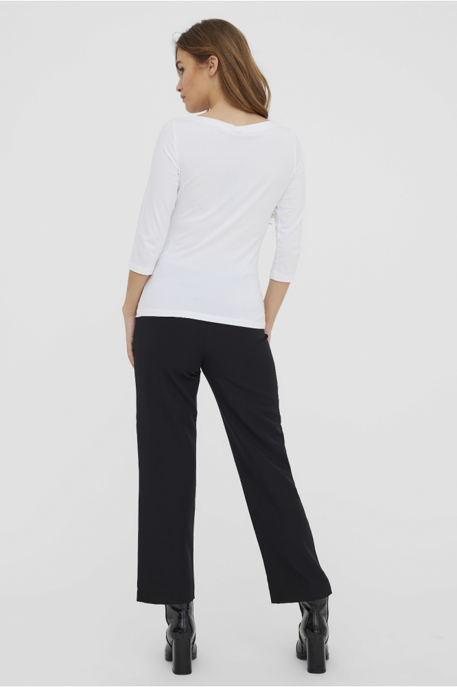 Vero Moda witte dames t-shirt | Model achteraanzicht