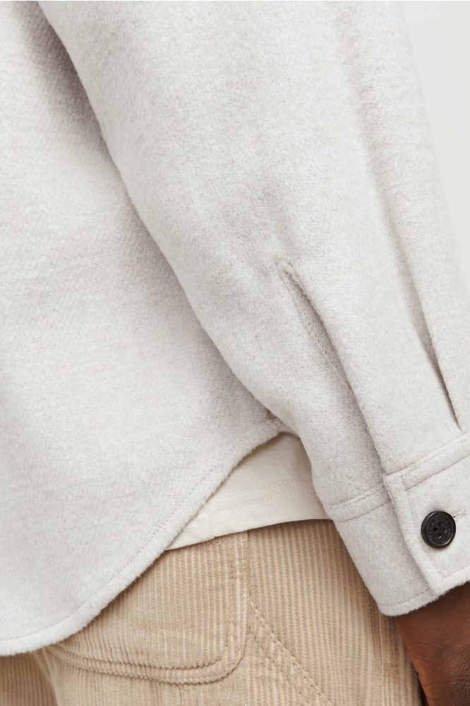 Jack & Jones beige heren overhemd | Close up