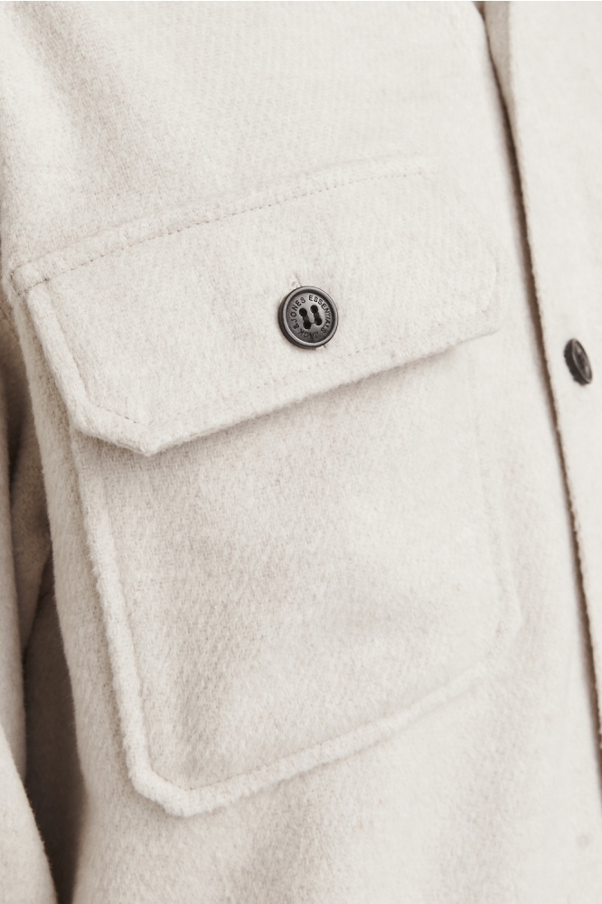 Jack & Jones beige heren overhemd | Close up