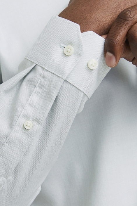 Jack & Jones groene heren overhemd | Close up