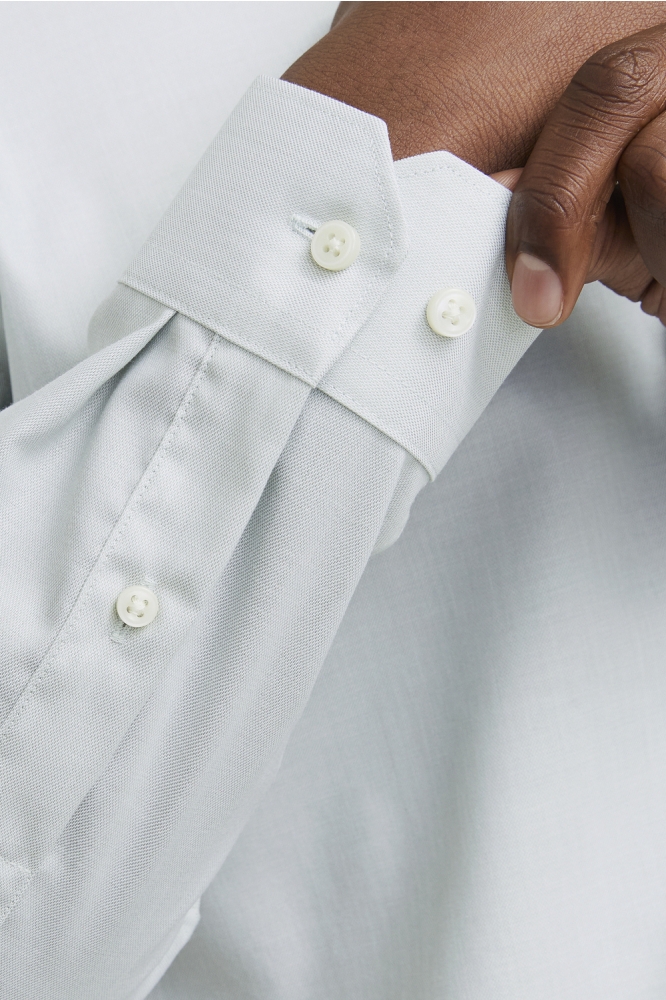 Jack & Jones groene heren overhemd | Close up