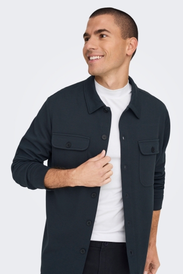 Only & Sons ONSNEWKODYL OVERSHIRT SWEAT NOOS 22021279 DARK NAVY