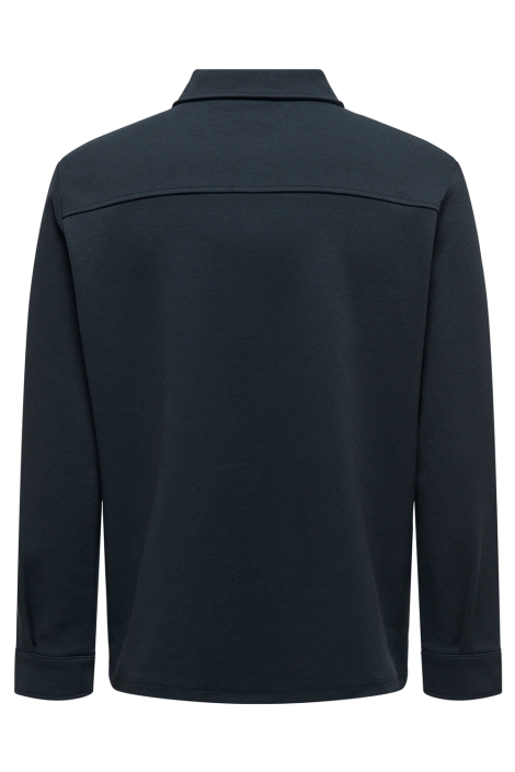 Only & Sons blauwe heren overhemd | Achteraanzicht