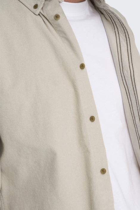 Only & Sons beige heren overhemd | Close up