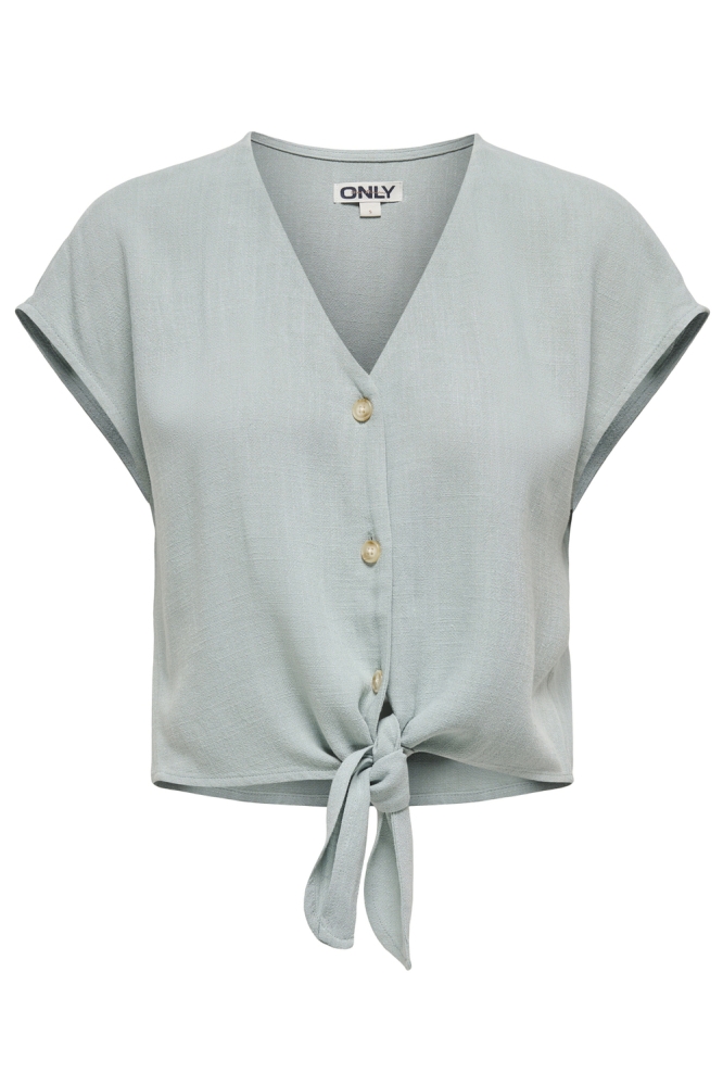 Only groene dames blouse | Vooraanzicht