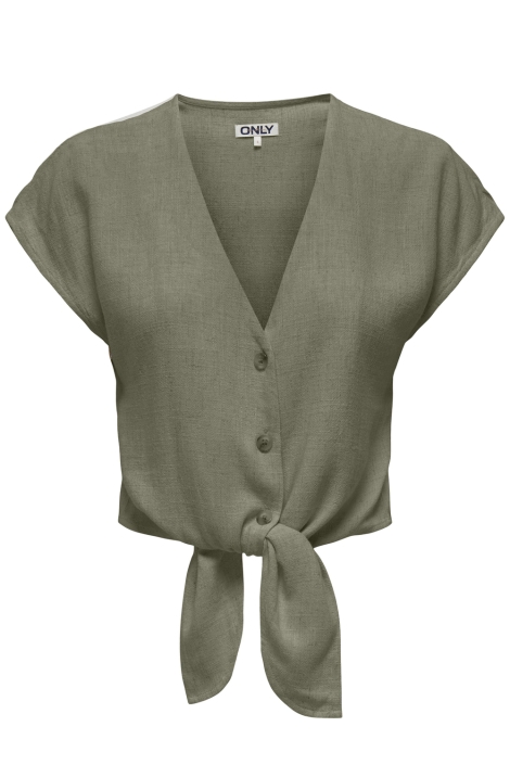 Only groene dames t-shirt | Vooraanzicht