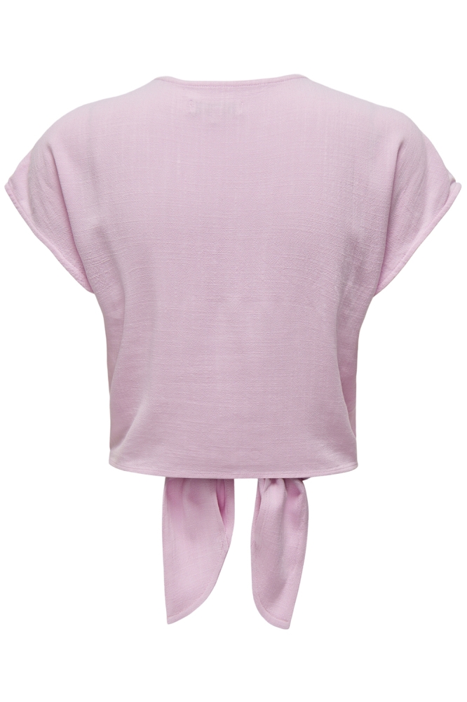 Only roze dames blouse | Achteraanzicht