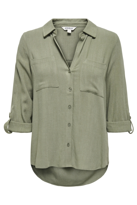Only groene dames blouse | Vooraanzicht
