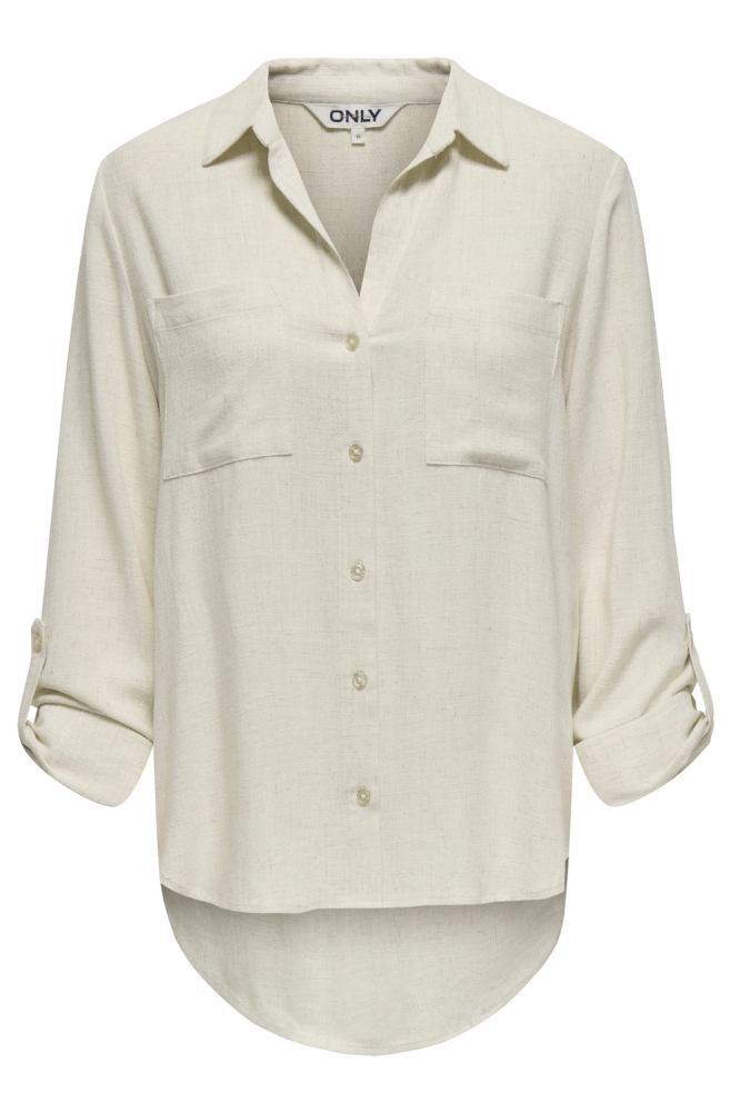 Only beige dames blouse | Vooraanzicht