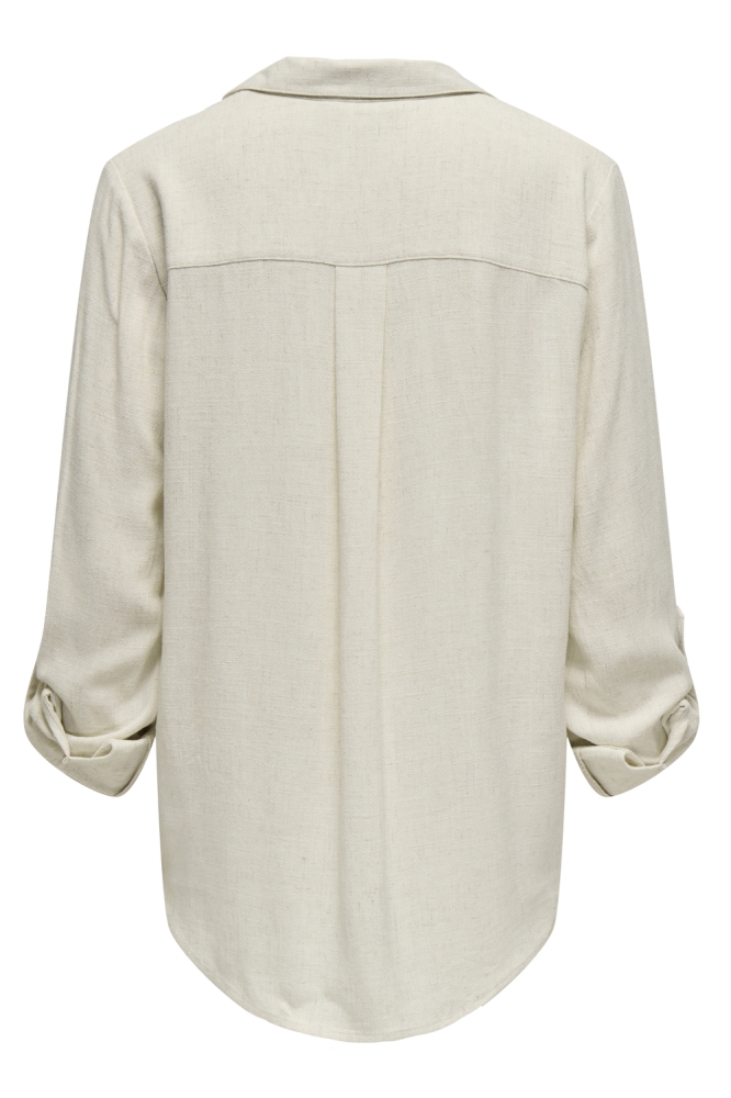Only beige dames blouse | Achteraanzicht