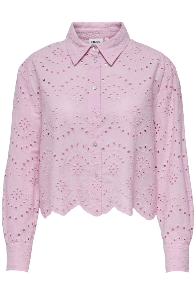 Only roze dames blouse | Vooraanzicht