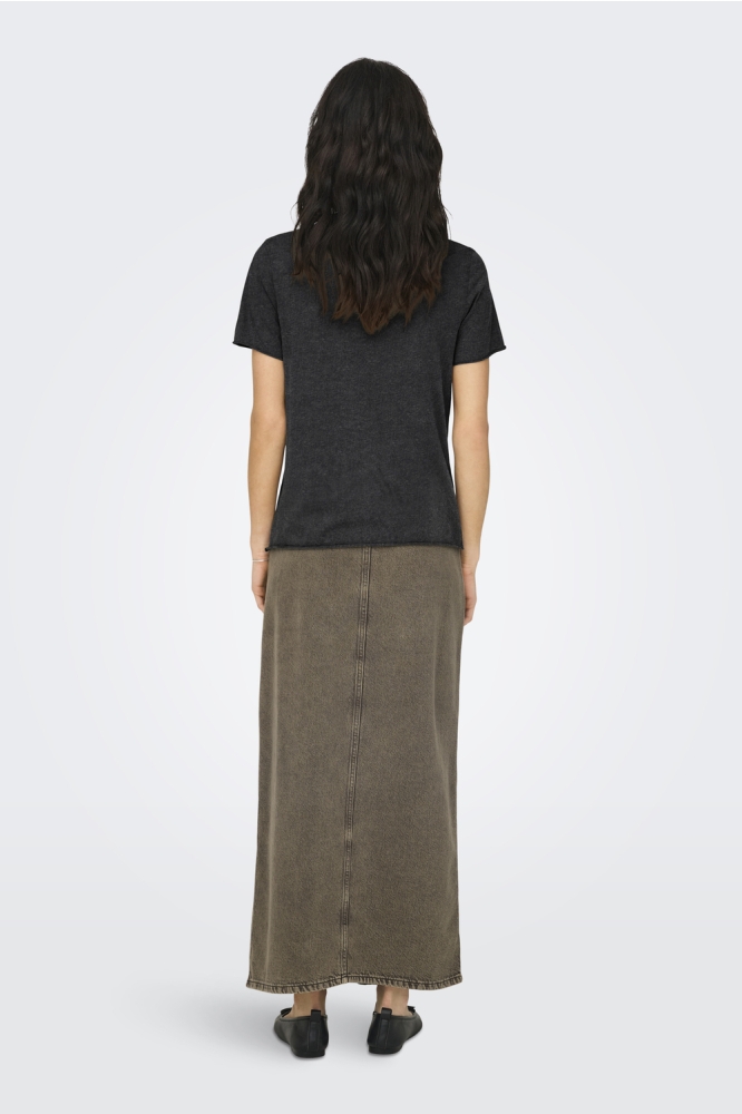 Only zwarte dames t-shirt | Model