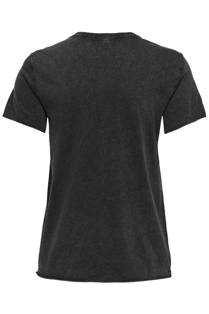 Only zwarte dames t-shirt | Achteraanzicht