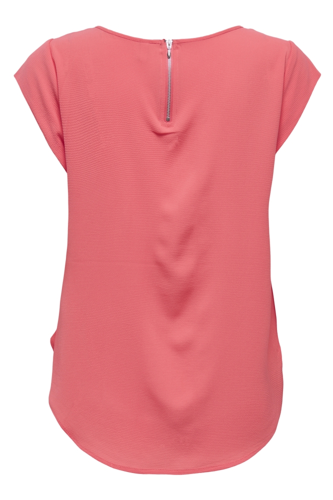 Only roze dames t-shirt | Achteraanzicht