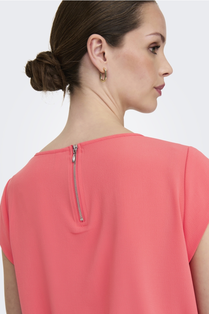 Only roze dames t-shirt | Close up