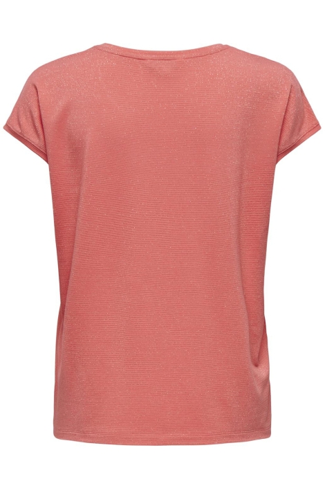 Only roze dames t-shirt | Achteraanzicht