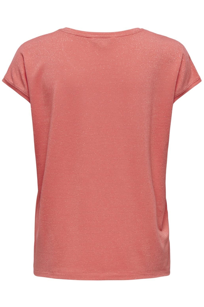 Only roze dames t-shirt | Achteraanzicht