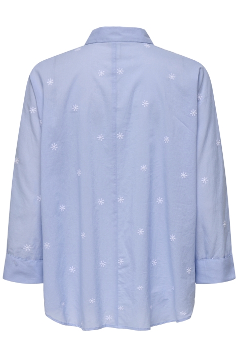 Only blauwe dames blouse | Achteraanzicht
