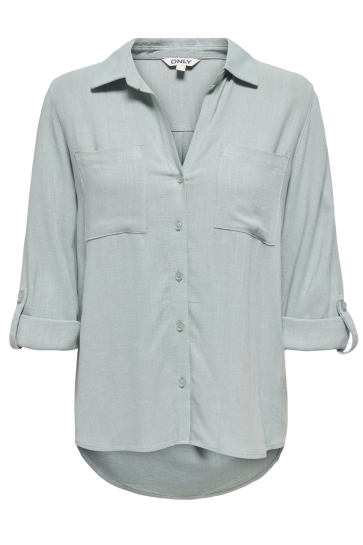 Only Blouse ONLYASMIN-SIESTA LS LINEN BL SHIRT 15349102 ABYSS