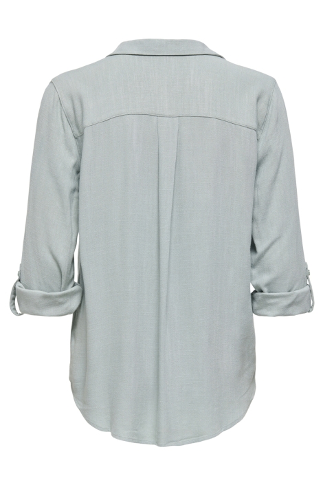 Only blauwe dames blouse | Achteraanzicht