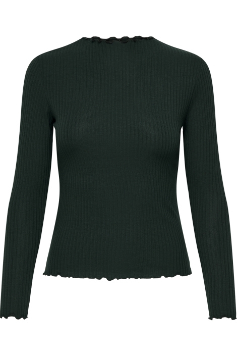 Only groene dames t-shirt | Vooraanzicht